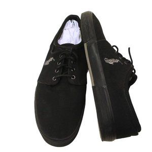 Polo Ralph Lauren Faxon Low Canvas-Top Sneaker Men-15D Four-Eye Leather Lace-Up